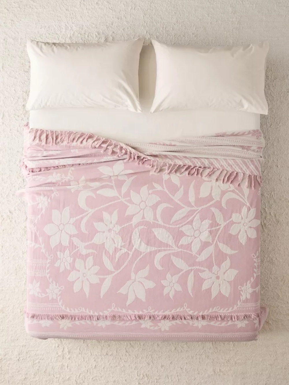 Urban Outfitters Pixie Floral Woven Bed Blanket